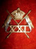 21st Lancers Genuine Victorian OR’s Cap Badge, KK 794 - Scarce       